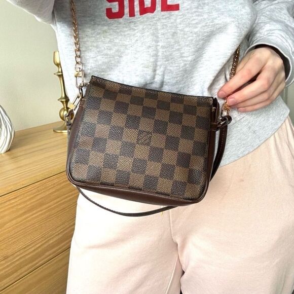 ✅AUTHENTIC✅LOUIS VUITTON TRUTH EBENE POUCH - Picture 1 of 14